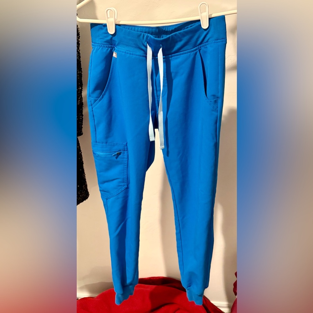 FIGS Technical Collection Royal Blue Scrub Jogger Pants Womens